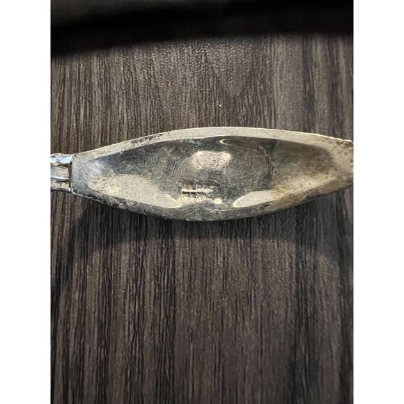 Vintage Mexican Silver & Enamel Bangle Bracelet With Floral Design - Picture 3 of 6